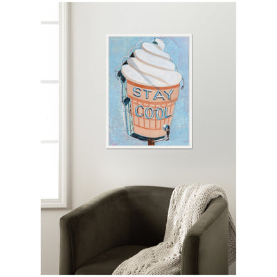 Stay Cool by Krista V.
Allenstein Framed Canvas Wall Art Print