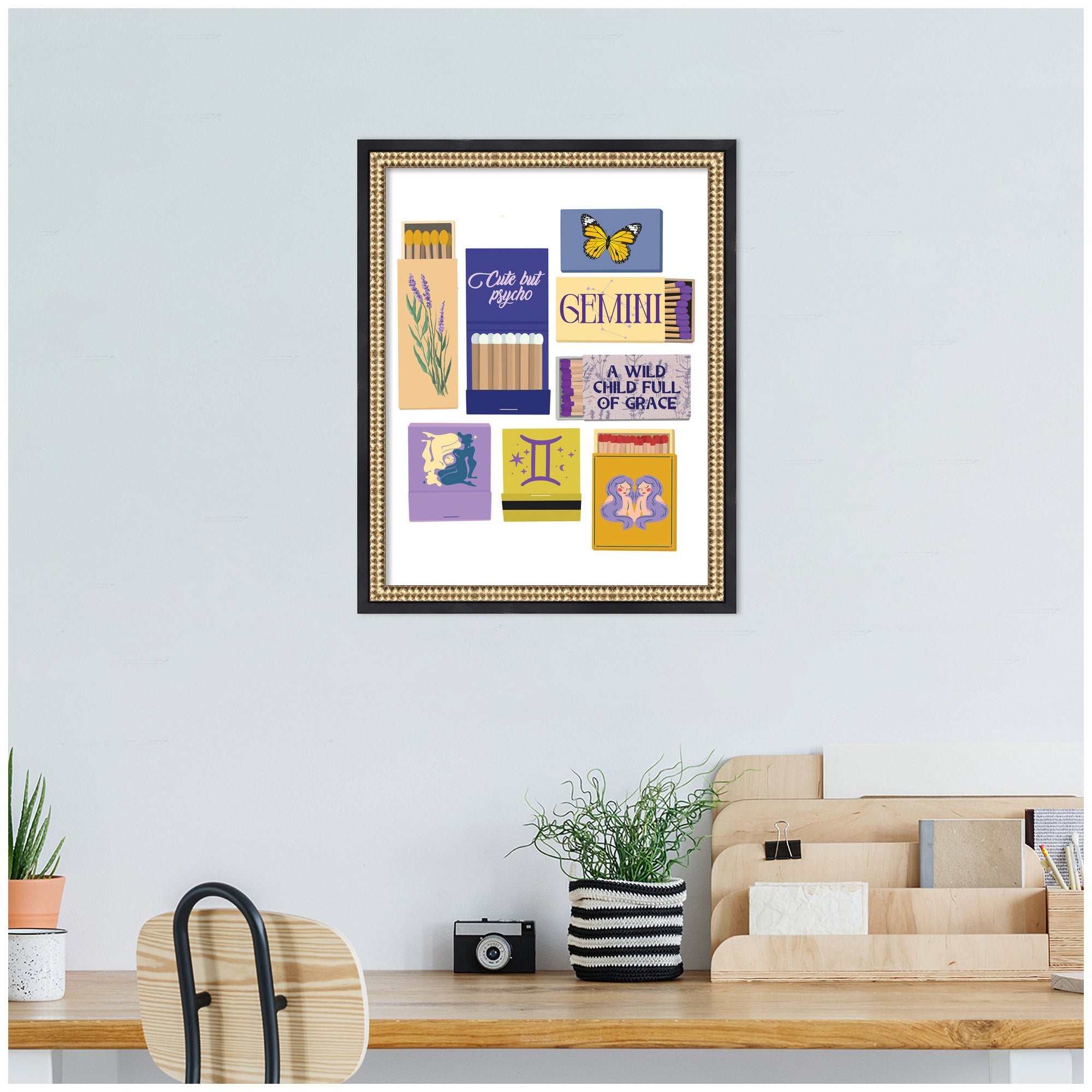 Gemini Matchbooks 14x18 FC by Megan Ryan Framed Wall Art Print