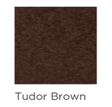 Solid textured swatch of Tudor Brown color in a deep, warm brown shade