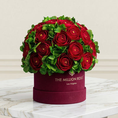 Classic Bordeaux Suede Box by The Million Roses - product image 2 for Resin Society
