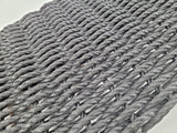 Handmade solid color rope door mat in various colors and sizes