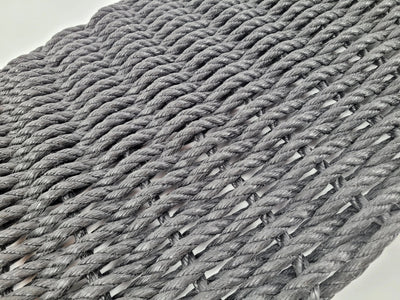 Handmade solid color rope door mat in various colors and sizes