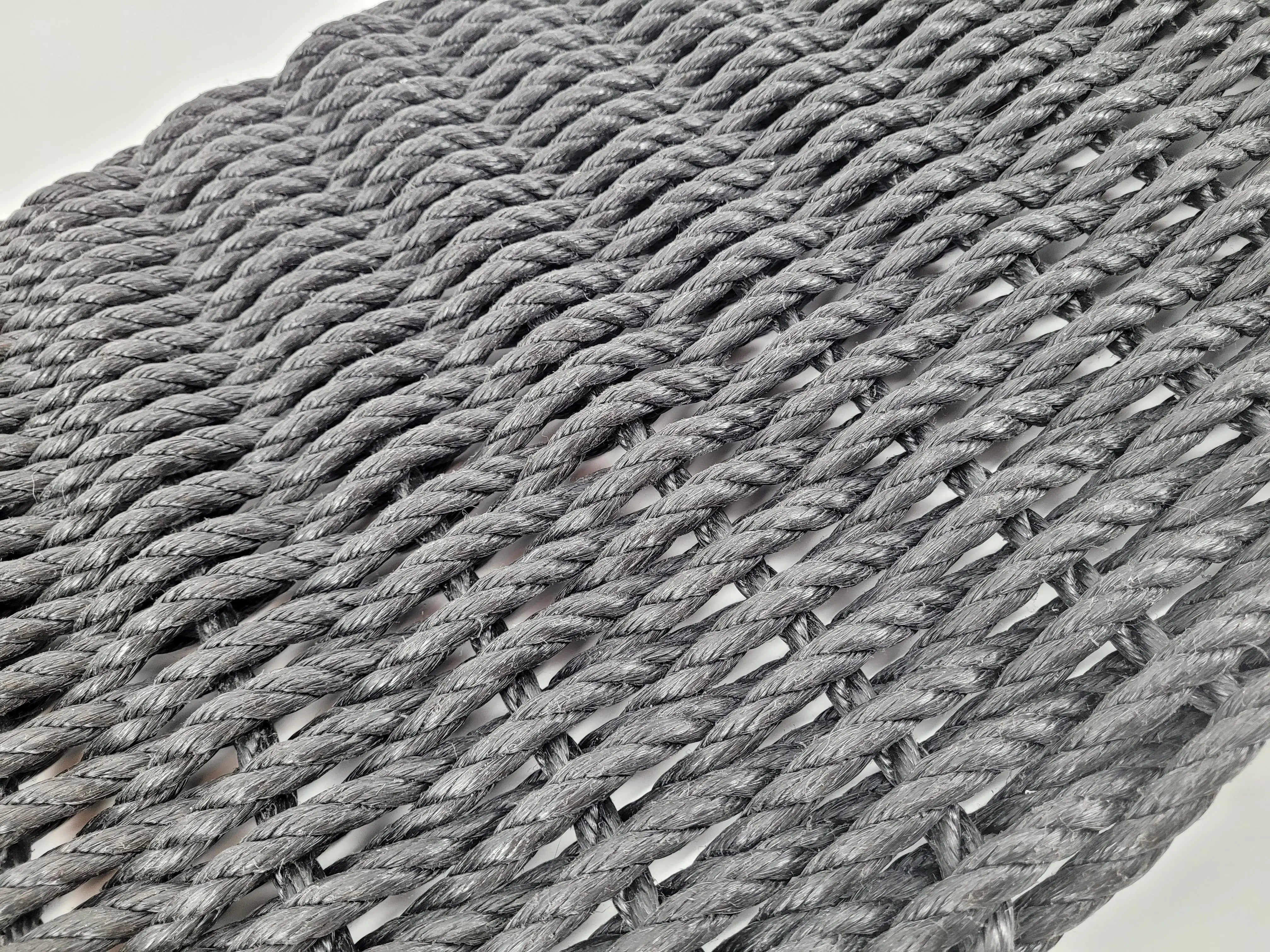 Handmade solid color rope door mat in various colors and sizes