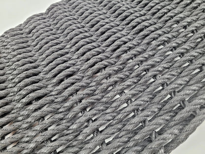 Handmade solid color rope door mat in various colors and sizes