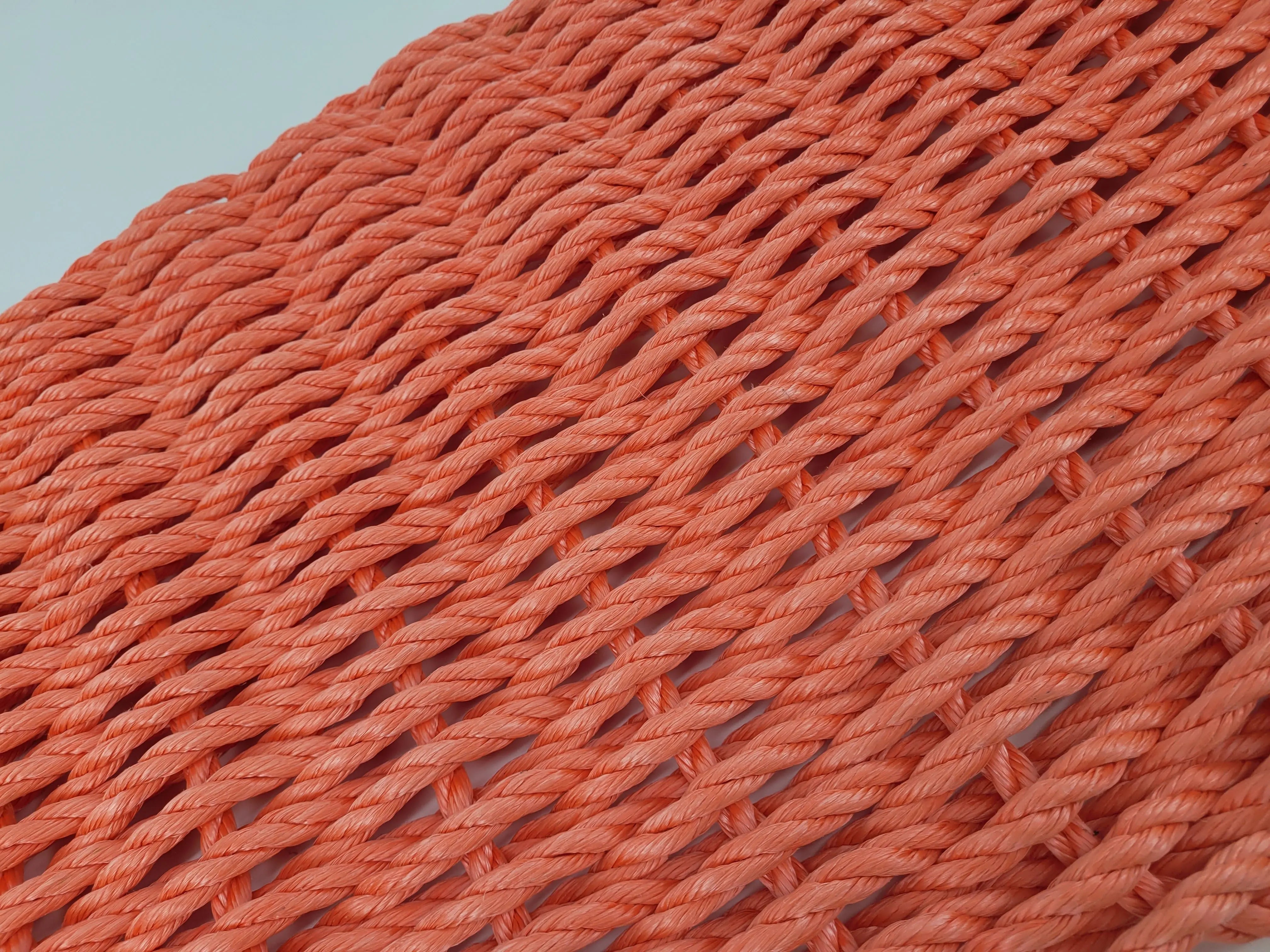 Handmade solid color rope door mat in various colors and sizes
