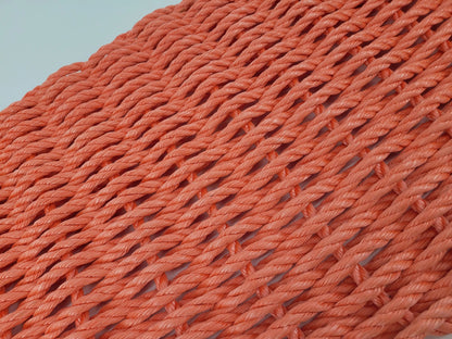 Handmade solid color rope door mat in various colors and sizes