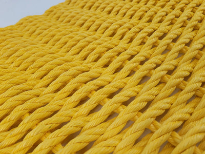 Handmade solid color rope door mat in various colors and sizes