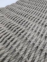 Handmade solid color rope door mat in various colors and sizes