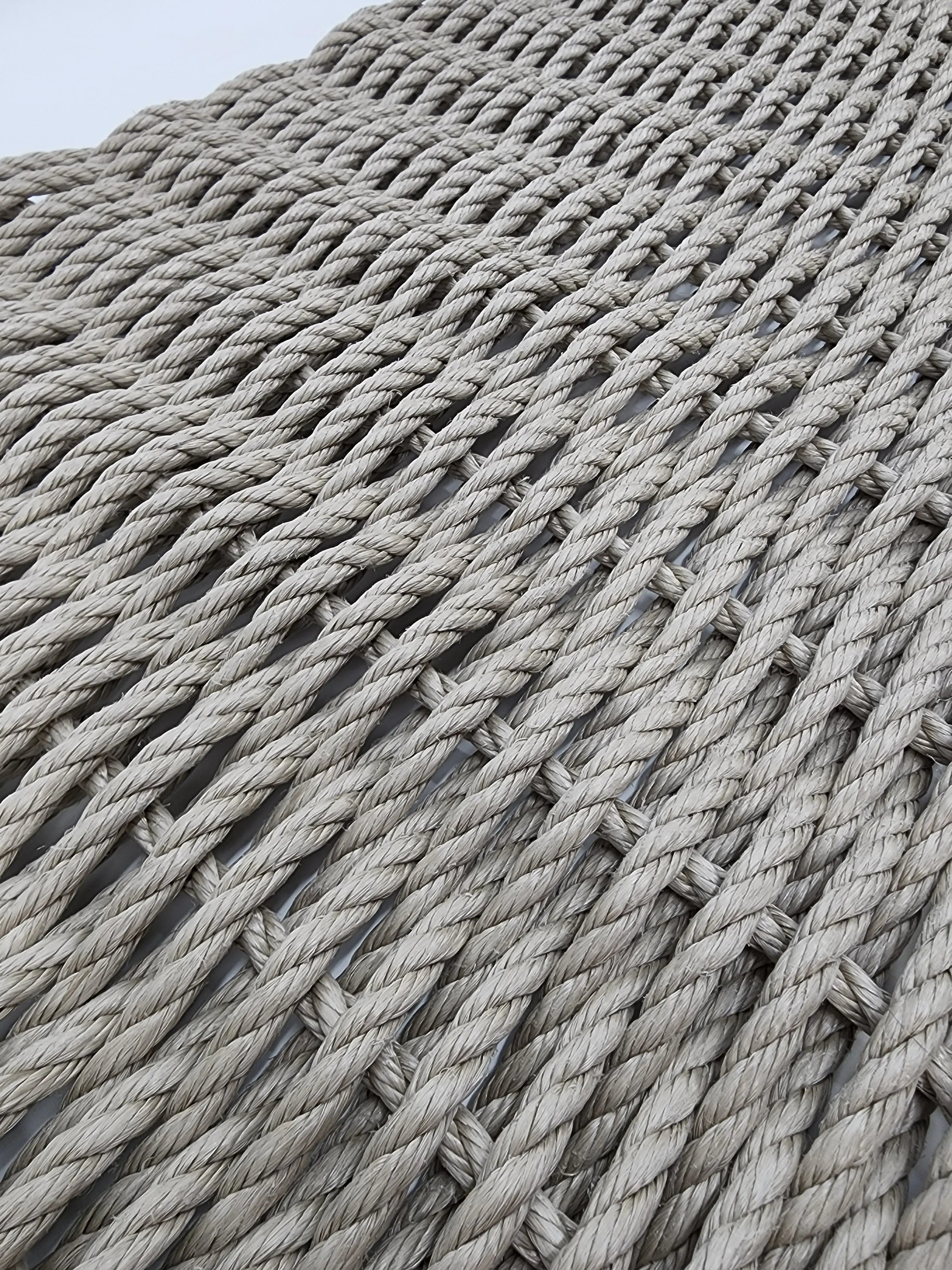 Handmade solid color rope door mat in various colors and sizes