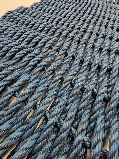 Handmade solid color rope door mat in various colors and sizes