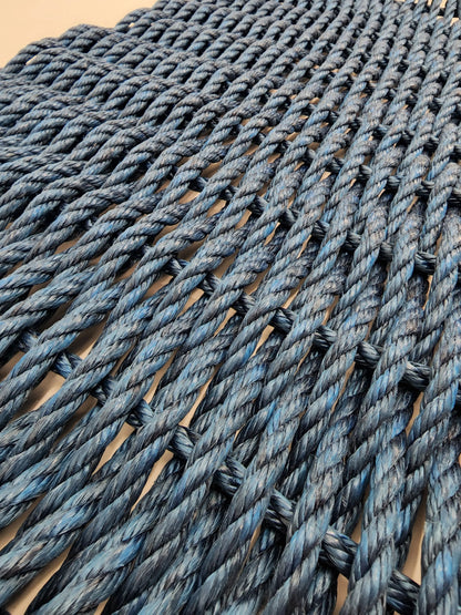 Handmade solid color rope door mat in various colors and sizes
