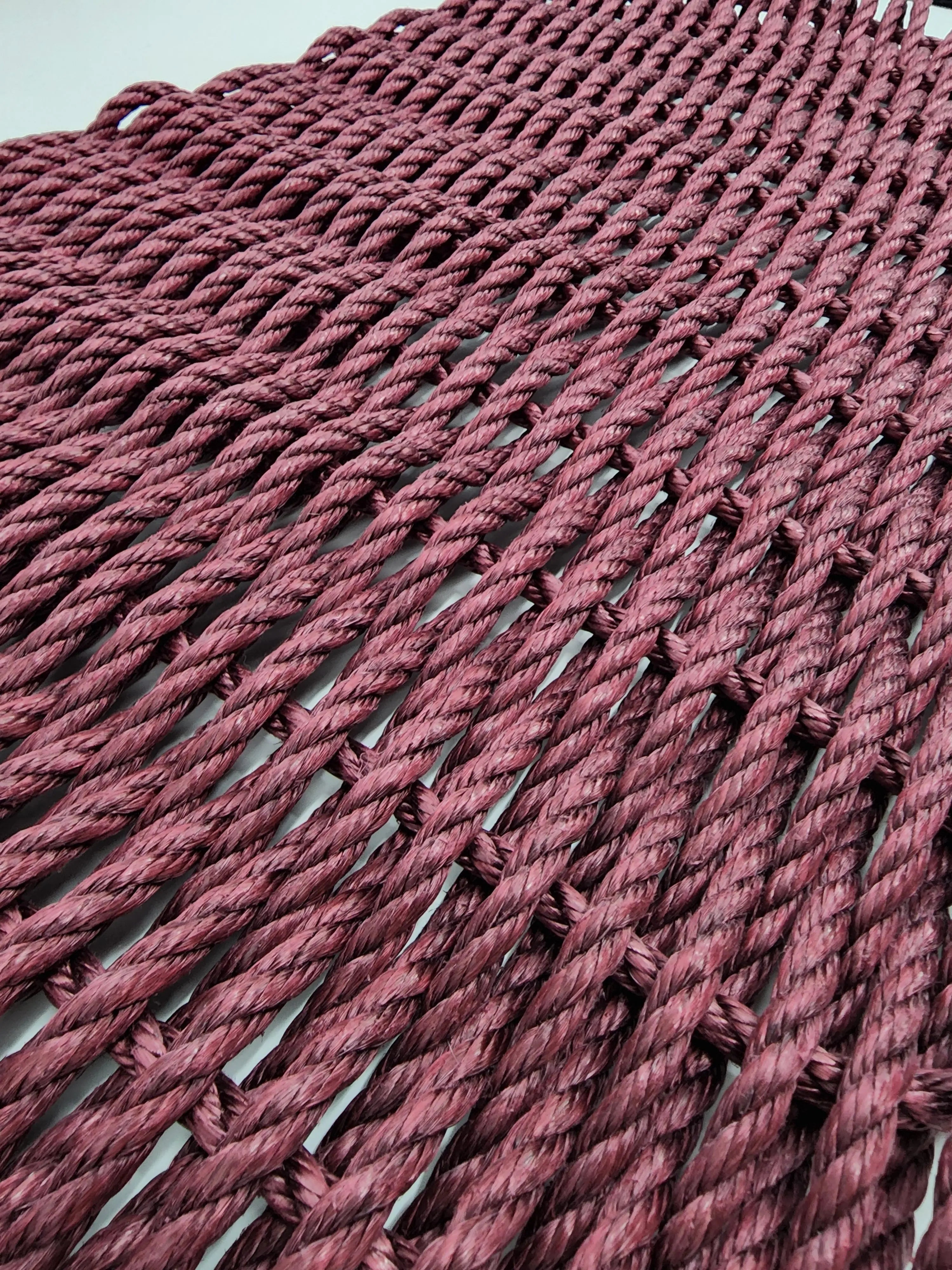 Handmade solid color rope door mat in various colors and sizes