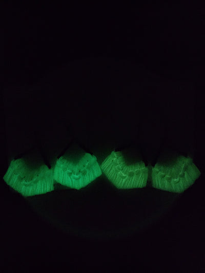 Macrame Fringe Earrings - Glow in the Dark