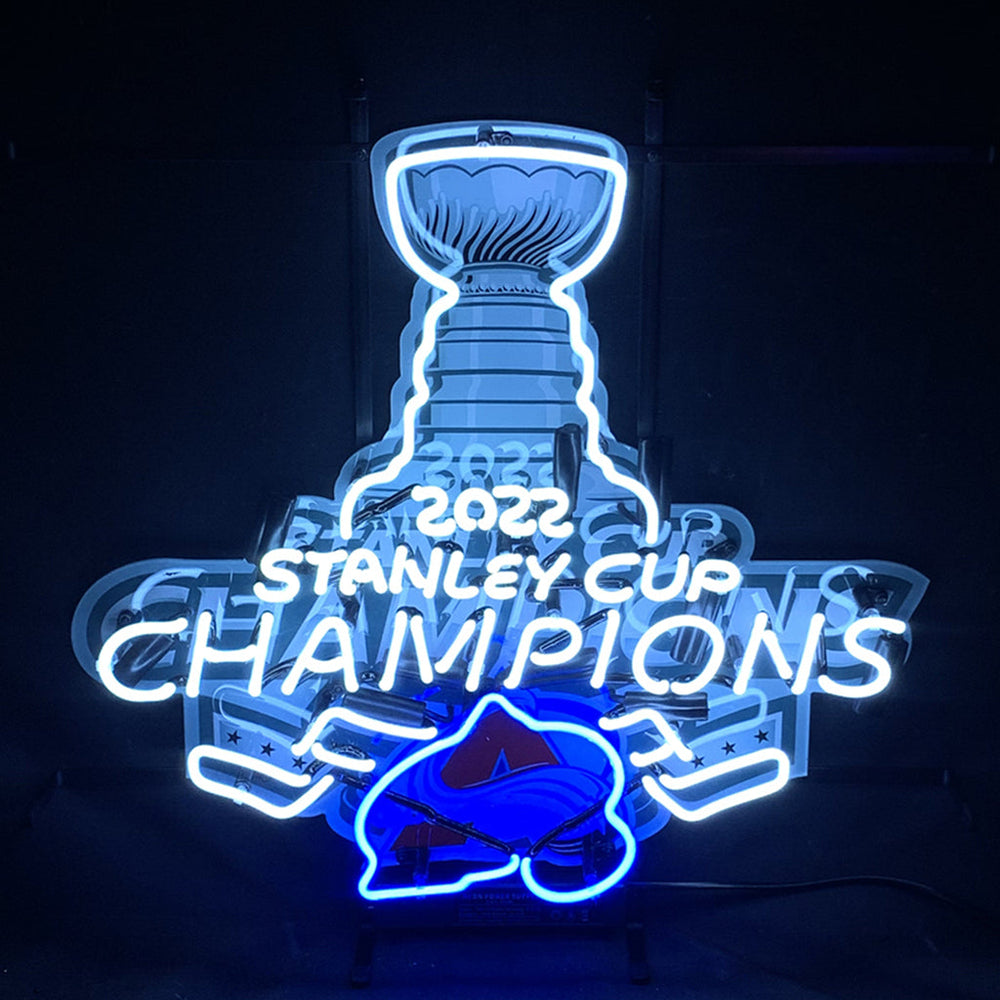 2022 Stanley Cup Champions Colorado Avalanche Neon Signs Light by Neon Signs Land - main product image for Resin Society