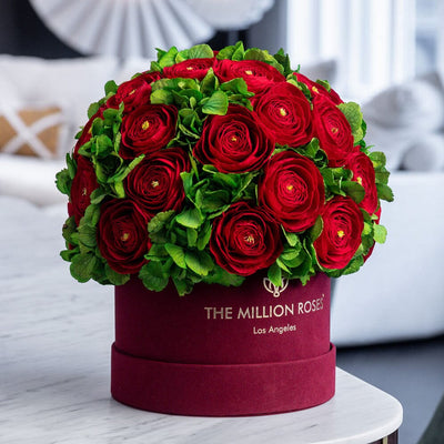 Classic Bordeaux Suede Box by The Million Roses - product image 5 for Resin Society