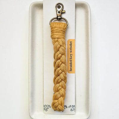 Macrame Braided Key Wristlet - Brights
