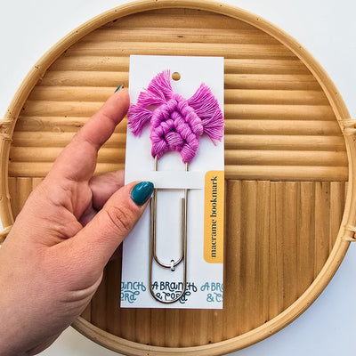 Macrame Pastel Bookmarks by A Branch & Cord