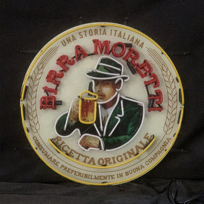 Una Storia Italiana Birra Moretti Ricetta Qriginale Neon Signs by Neon Signs Land - product image 3 for Resin Society