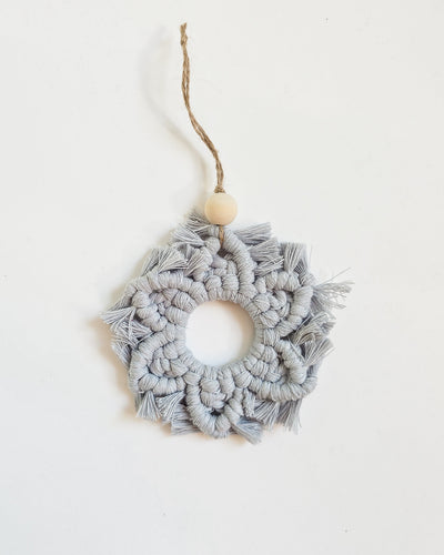 Macrame Snowflake Ornament