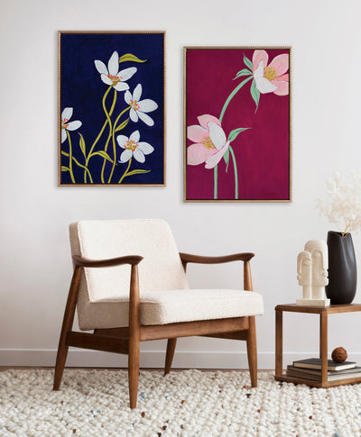 Sylvie Spring Beauties Framed Canvas by Emma Daisy