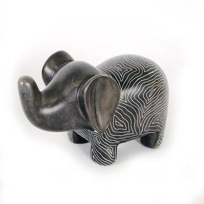 Graphic Gray Elephant - Soapstone by Mbare Ltd - product image 8 for Resin Society