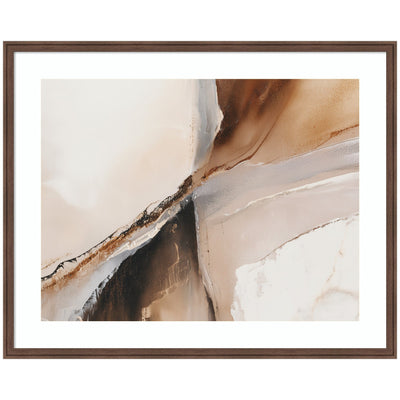 Element II by Amy Lighthall Framed Wall Art Print hung on a neutral wall with soft lighting highlighting the artwork's details