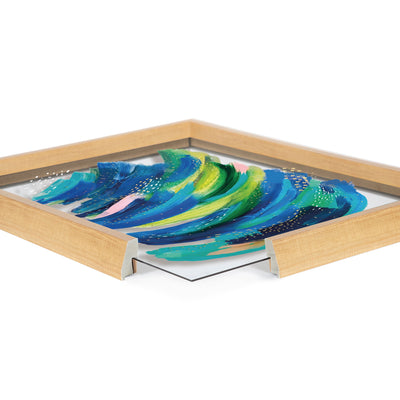 Blake Bright Abstract 2 Framed Printed Glass by kateandlaurel - product image 3 for Resin Society