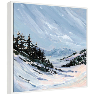 Ski Valley by Emily Kenney Framed Canvas Wall Art Print