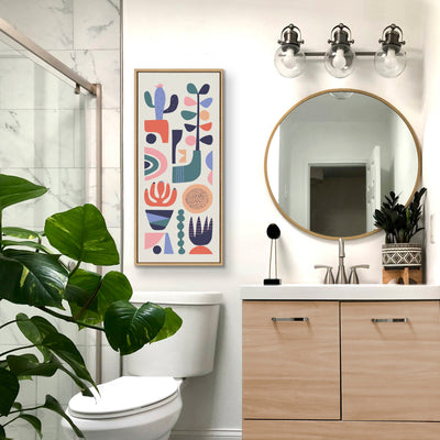 Sylvie Mid Century Succulents Framed Canvas by kateandlaurel - product image 15 for Resin Society
