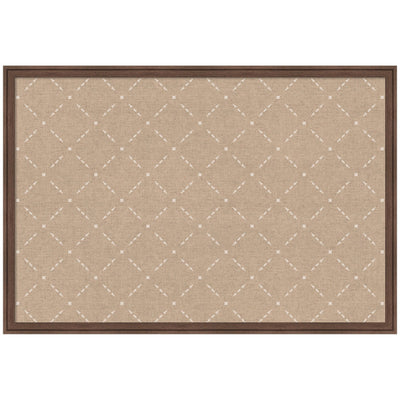 Pinboard Beige Lattice Pattern