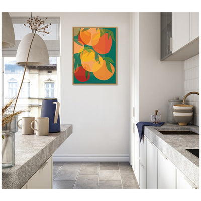 Spring Citrus 2 by Alicia Bock Framed Canvas Wall Art Print