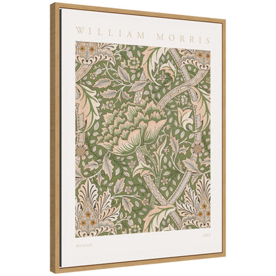 Sylvie Poster William Morris Windrush 1883 framed canvas art hanging on a wall