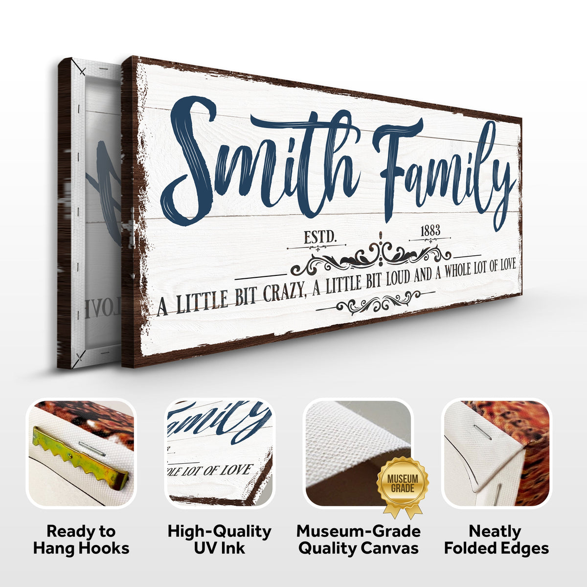 Custom Name Sign Canvas by Tailored Canvases - product image 6 for Resin Society