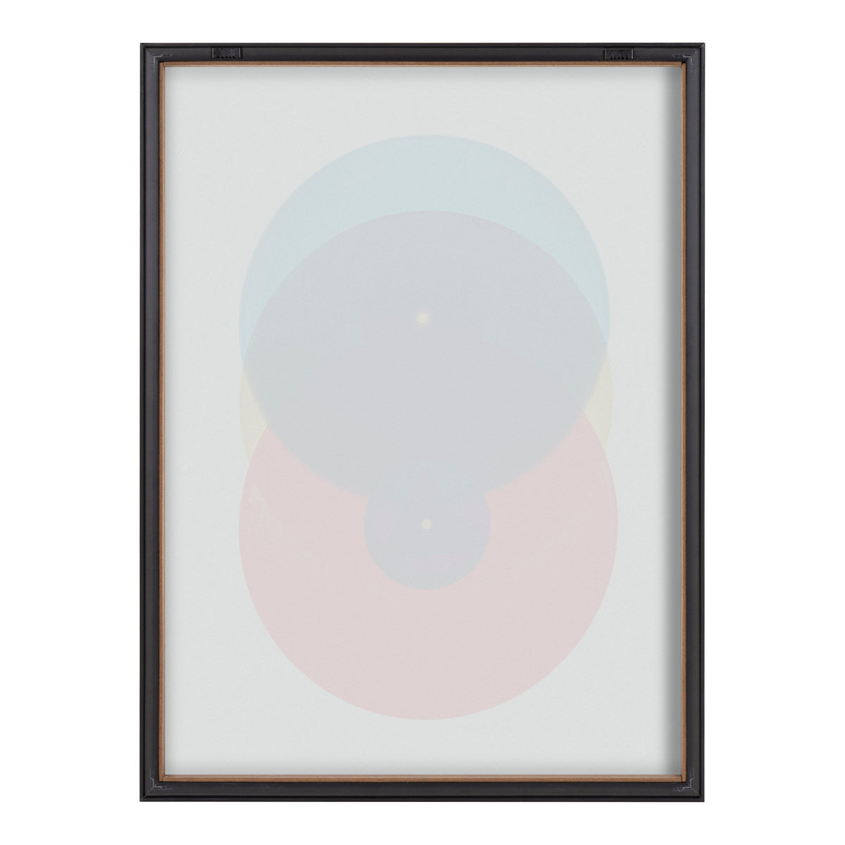 Blake Colorful Records Blue Red Framed Printed Glass by kateandlaurel - product image 4 for Resin Society