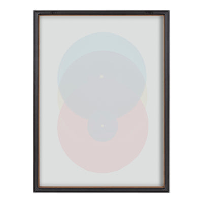 Blake Colorful Records Blue Red Framed Printed Glass by kateandlaurel - product image 4 for Resin Society