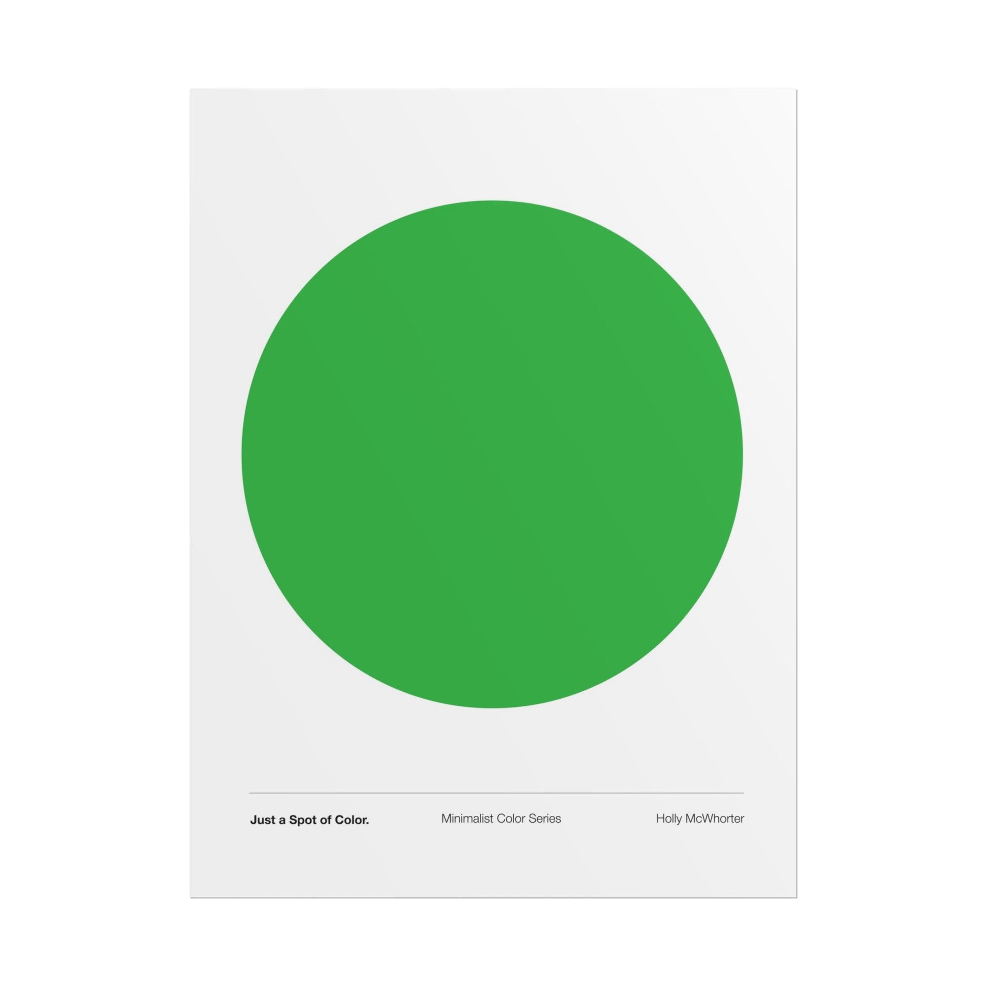 Just a Spot of Color (Grass Green) by Holly McWhorter Art: Paintings and Art Prints - product image 2 for Resin Society
