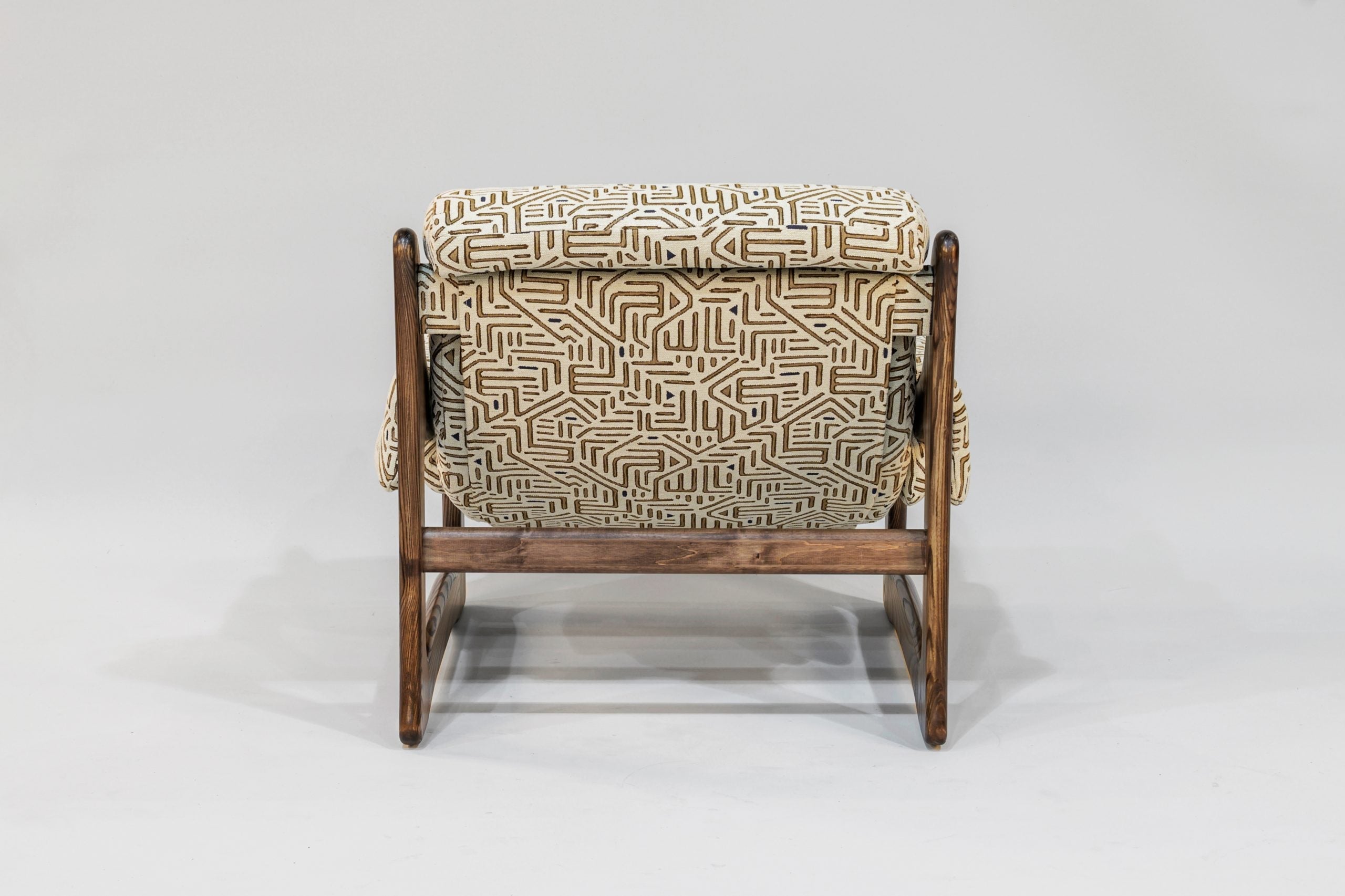 Chair & Ottoman – Tresori with Flamed Ash Arms (Wenge) by Enrico Bartolini - product image 5 for Resin Society