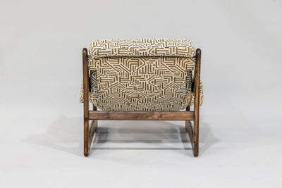 Chair & Ottoman – Tresori with Flamed Ash Arms (Wenge) by Enrico Bartolini - product image 5 for Resin Society