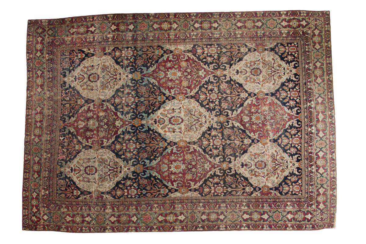 8.5x12 Unusual Antique Lavar Kerman Carpet by Old New House® - main product image for Resin Society