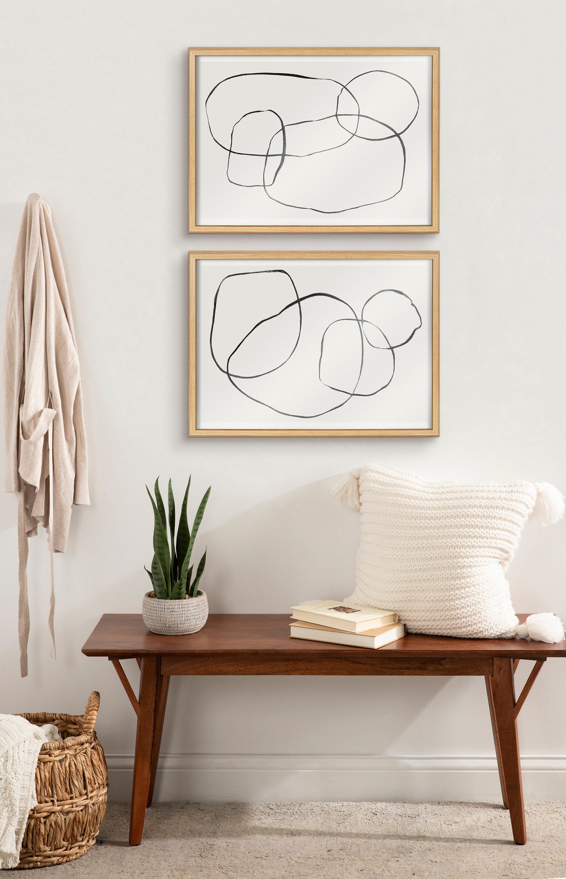 Blake 869 Going In Circles Framed Printed Glass by Teju Reval of by kateandlaurel - product image 13 for Resin Society