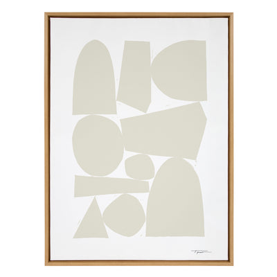Sylvie Constructed II Neutral Framed Canvas