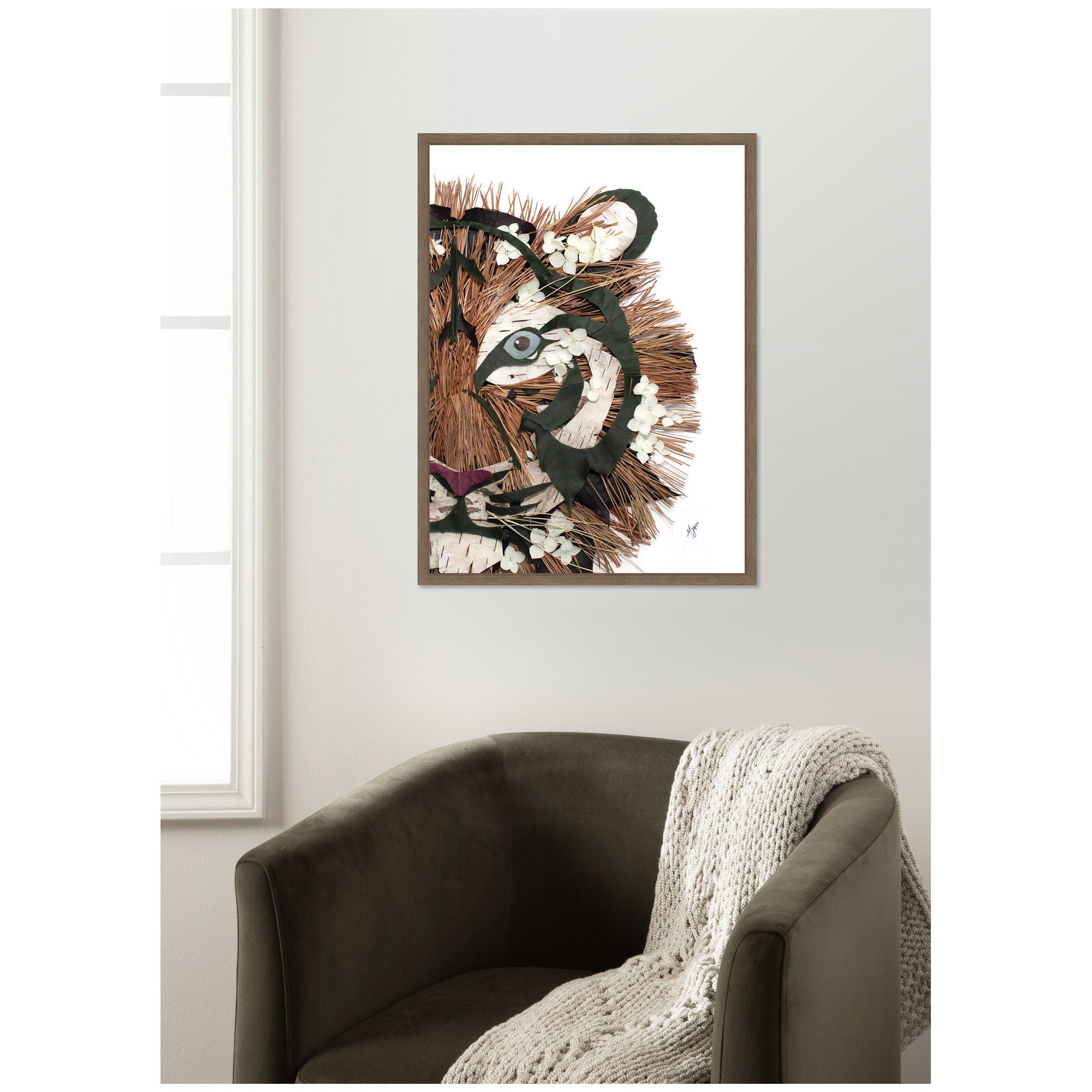 Tiger by Madeline Jeppesen Framed Canvas Wall Art Print