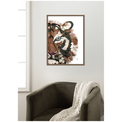 Tiger by Madeline Jeppesen Framed Canvas Wall Art Print