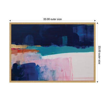 Blue Current No.
1 by Amy Lighthall Framed Canvas Wall Art Print