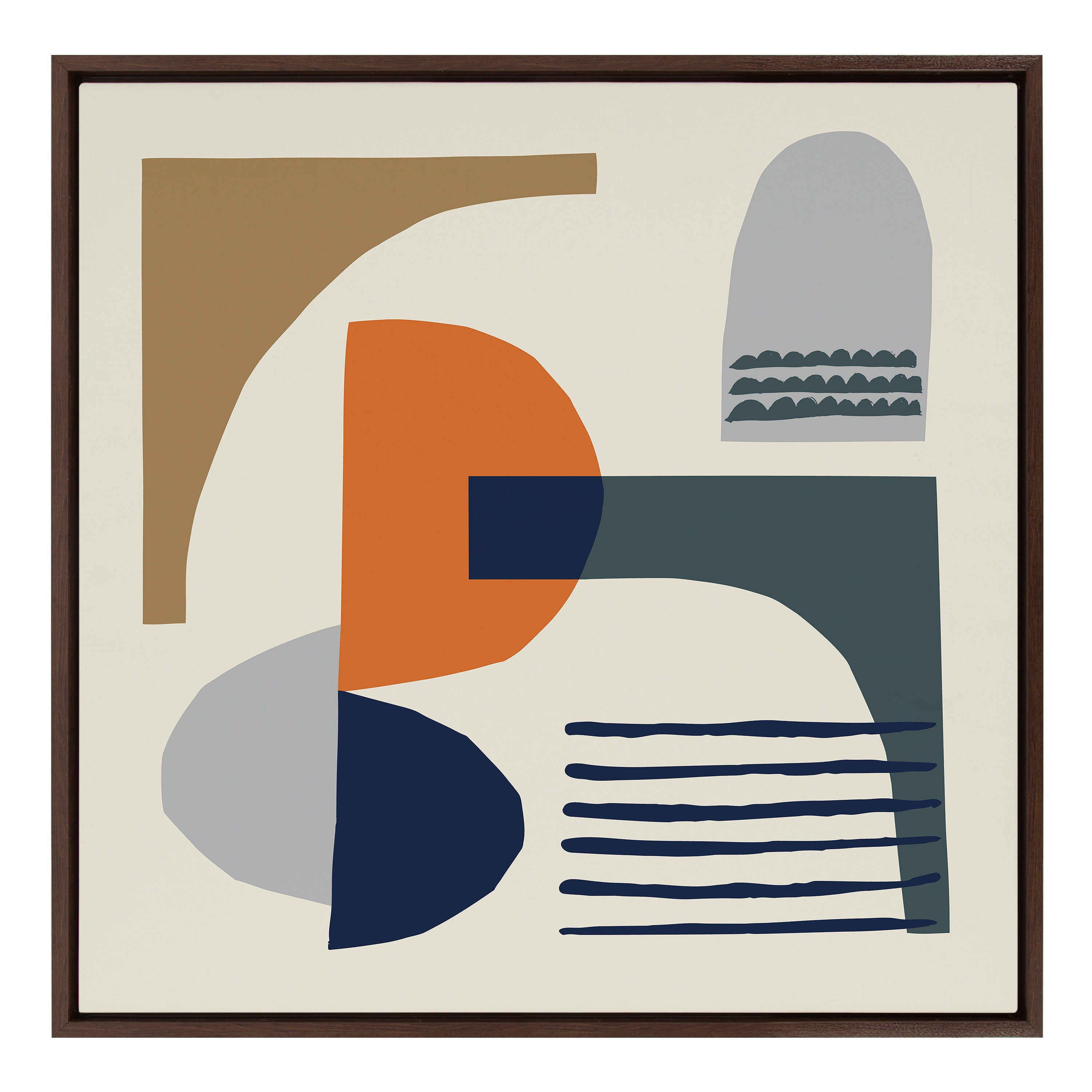 Sylvie Abstract Mid Century Framed Canvas by kateandlaurel - product image 19 for Resin Society