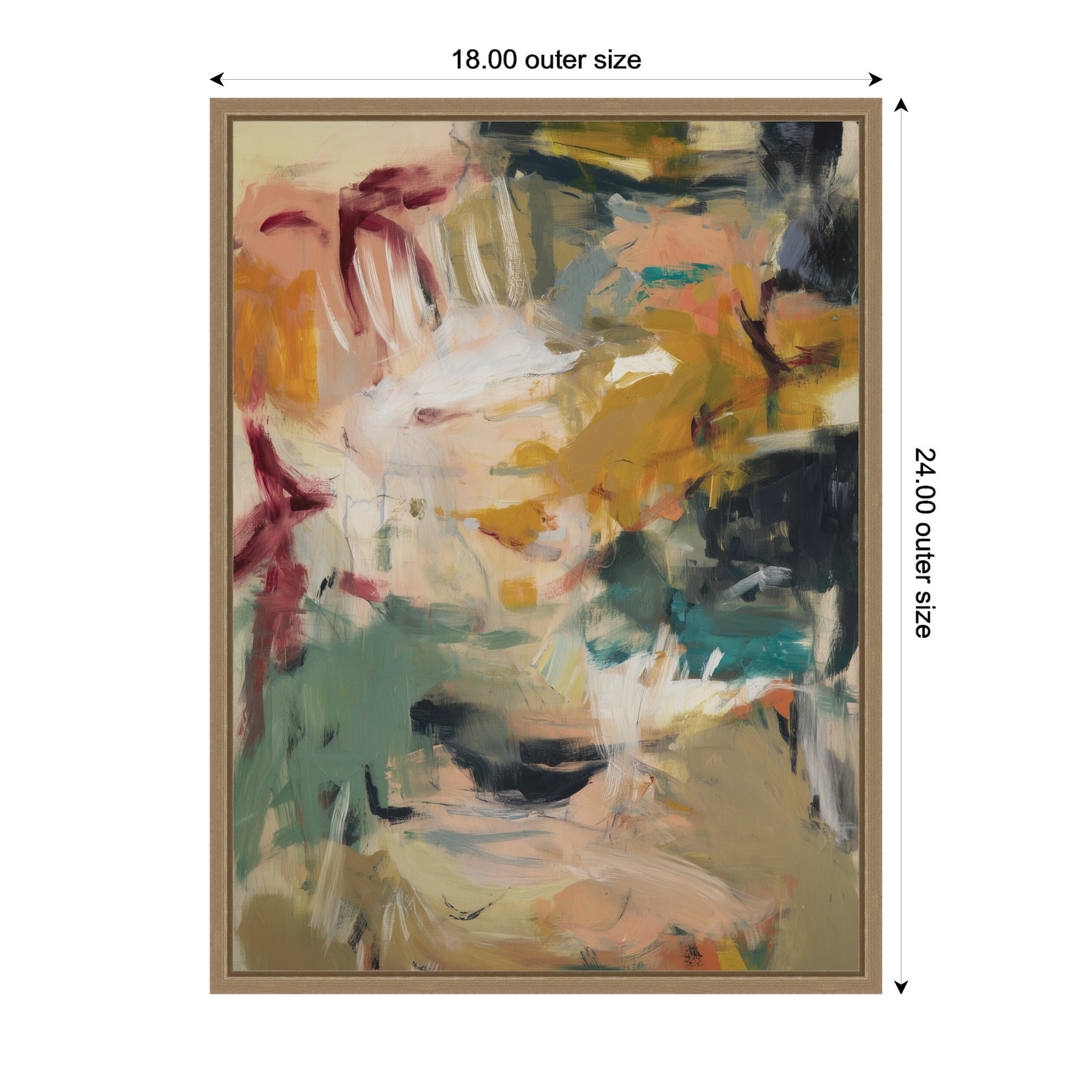 Painted Storm No.
2 by Amy Lighthall Framed Canvas Wall Art Print