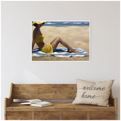 Sylvie Sunny Side Framed Canvas by Mary Sparrow