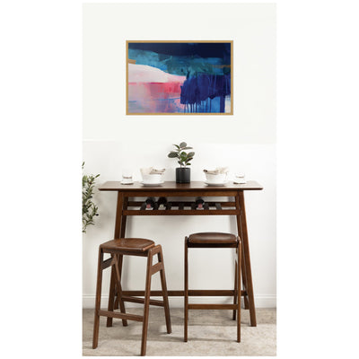 Blue Current No. 2 by Amy Lighthall Framed Canvas Wall Art Print