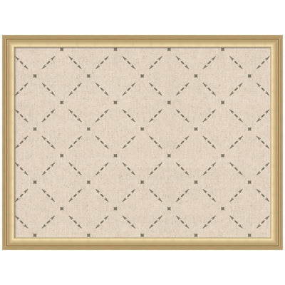 Pinboard Green Lattice Print