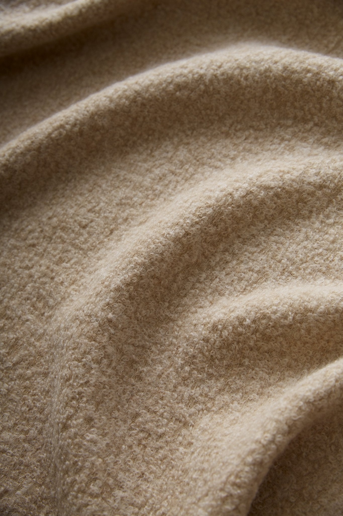 Fringe Bouclé Throw Biscotti by Principal's Daughter - product image 3 for Resin Society